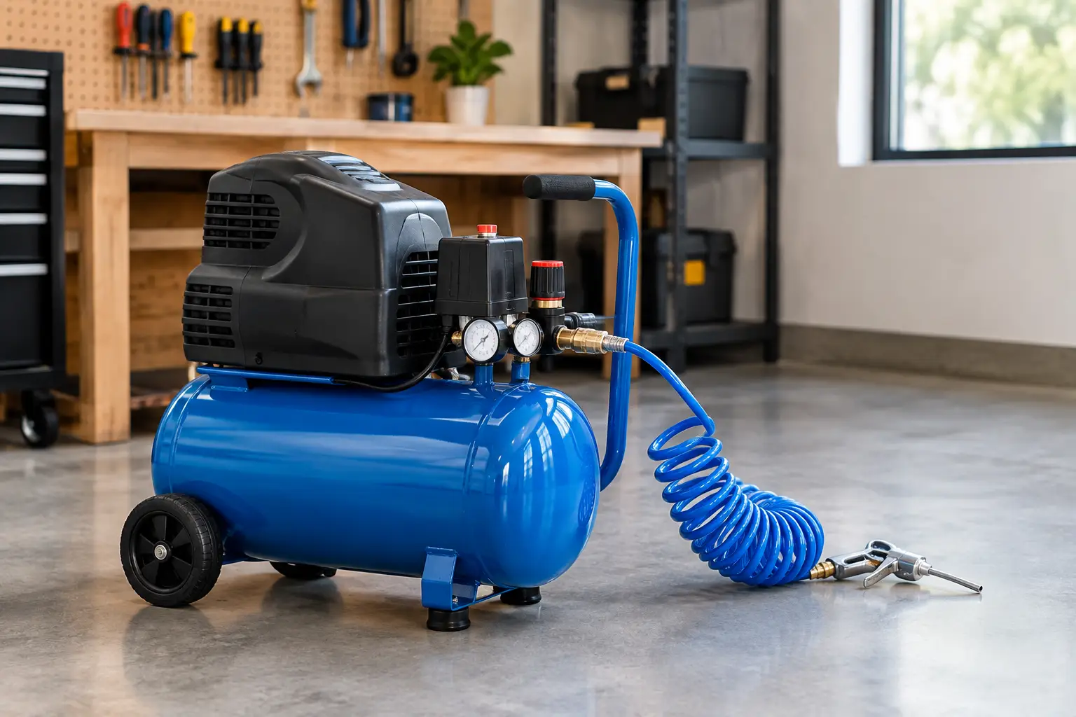 Portable Air Compressor for a Small Garage Shop
